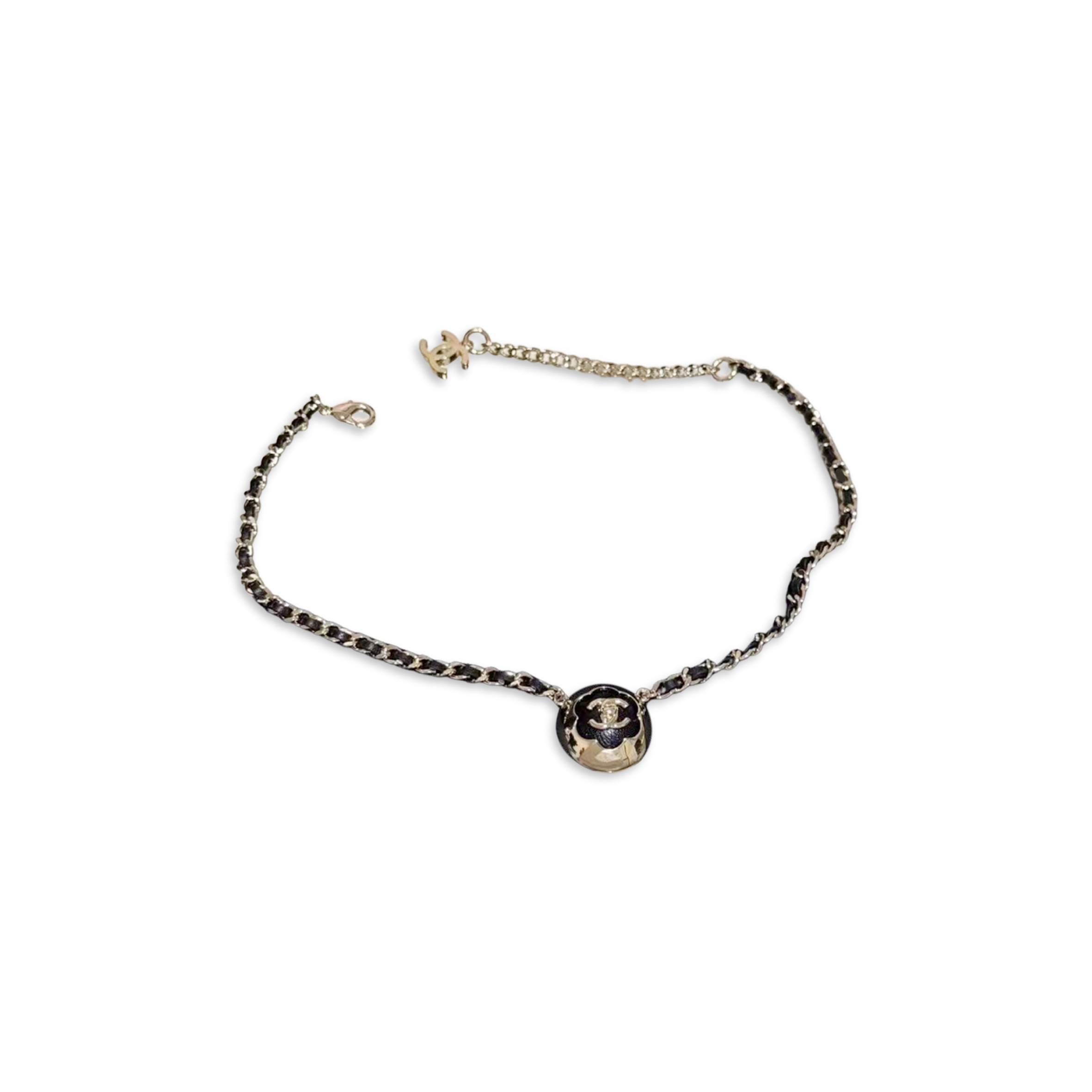 CHANEL GOLD CAMELLIA NECKLACE